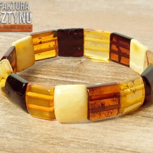 Bransoletka Bursztynu Bałtyckiego z Naturalnego