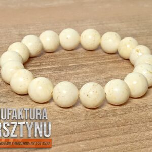 Bransoletka z Mlecznego Bursztynu Bałtyckiego
