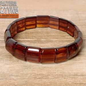 Bransoletka z Koniakowego Bursztynu Bałtyckiego
