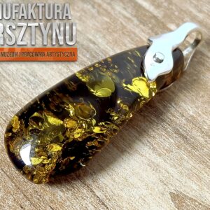 Naturalna Zawieszka z Zielonego Bursztynu