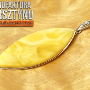 Naturalna Zawieszka z Mlecznego Bursztynu