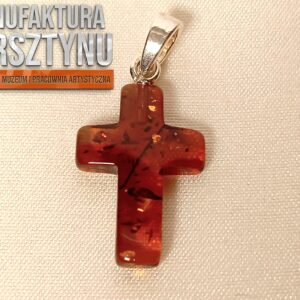 Krzyżyk z Mocnego Koniakowego Bursztynu