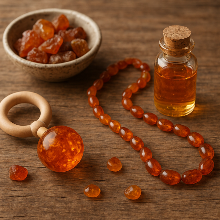 Bursztyn dzieciństwa: grzechotki, korale i domowe sposoby naszych babć