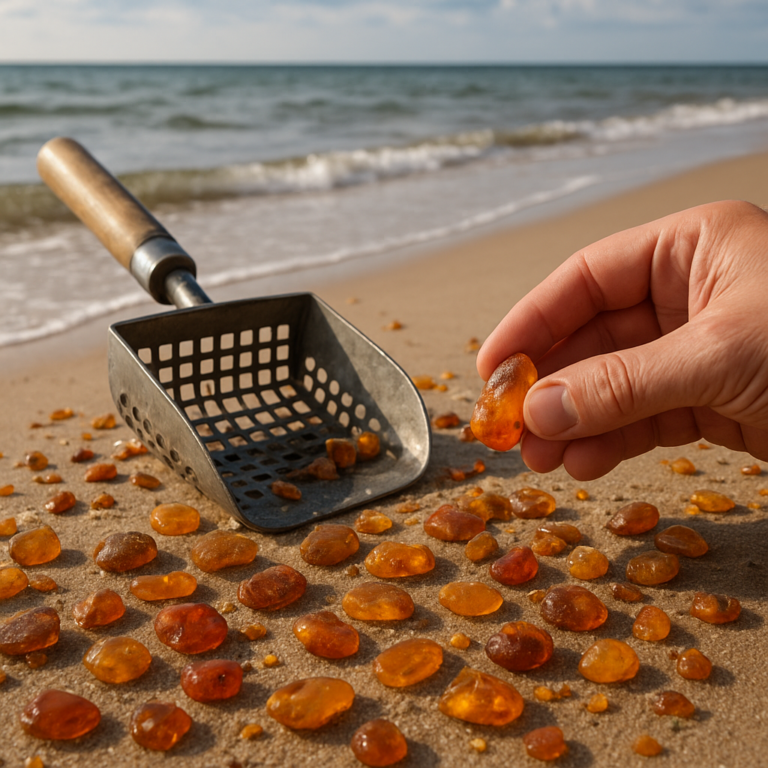 Połowy bursztynu nad Bałtykiem: kiedy, gdzie i jak szukać morskiego złota