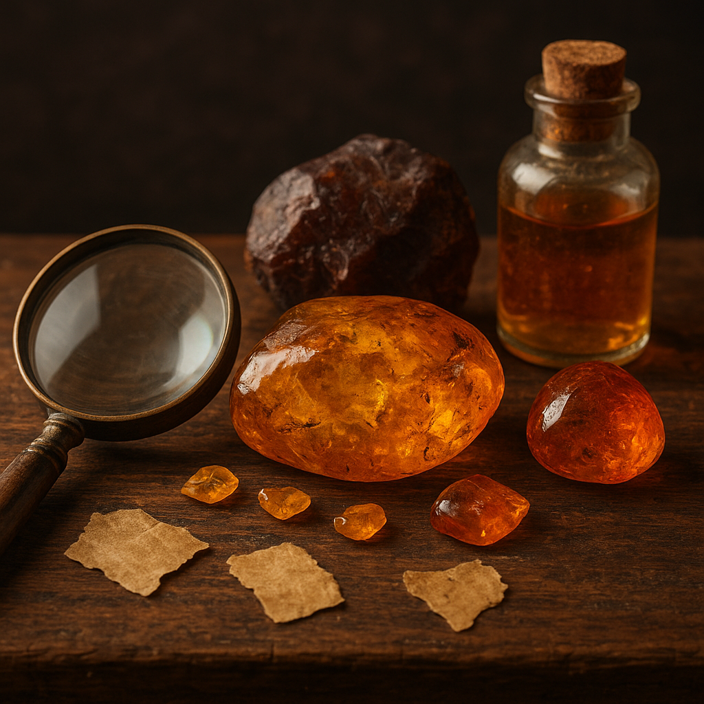 Fałszywy bursztyn w historii: szkło, żywice i spryt dawnych handlarzy