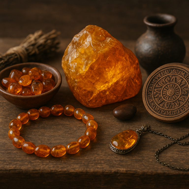 Bursztyn w wierzeniach ludowych i magii: ochrona, zdrowie i szczęście