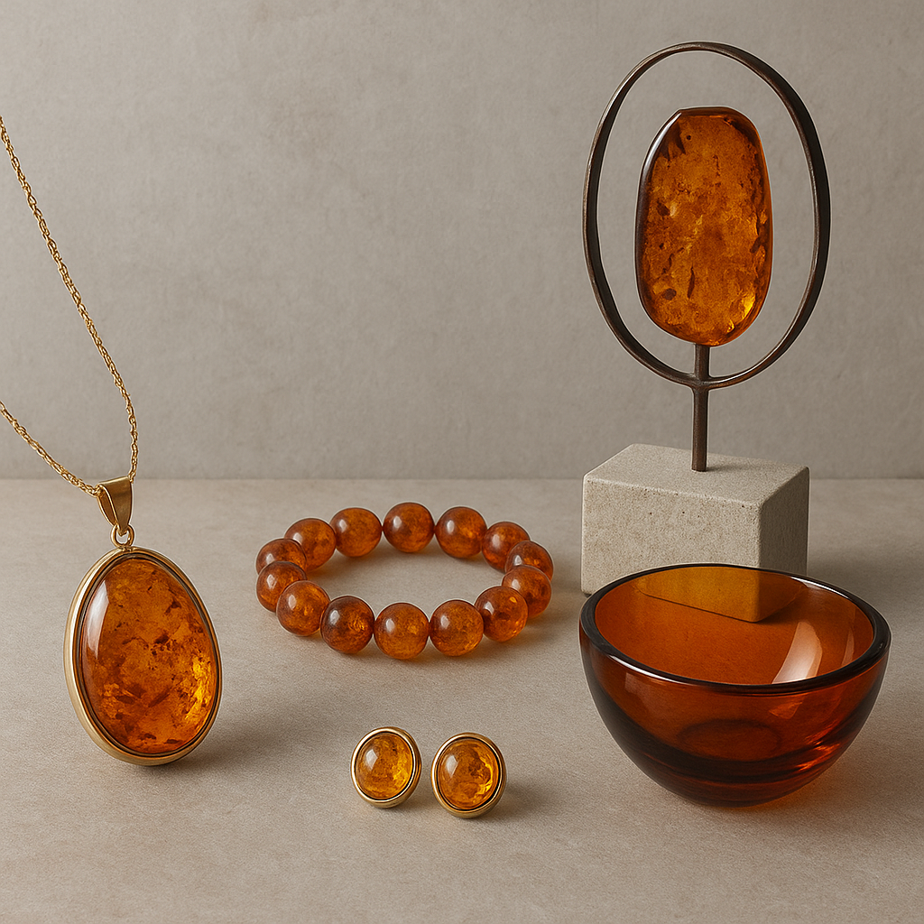 Bursztyn w sztuce współczesnej: od klasycznej biżuterii po nowoczesny design