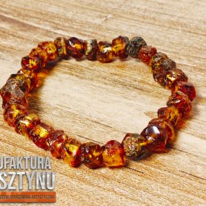 Koniakowa Bransoletka z Bursztynu