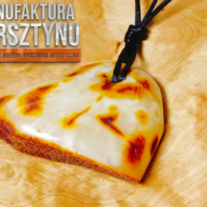 Mleczno-koniakowy Naszyjnik z Bursztynu