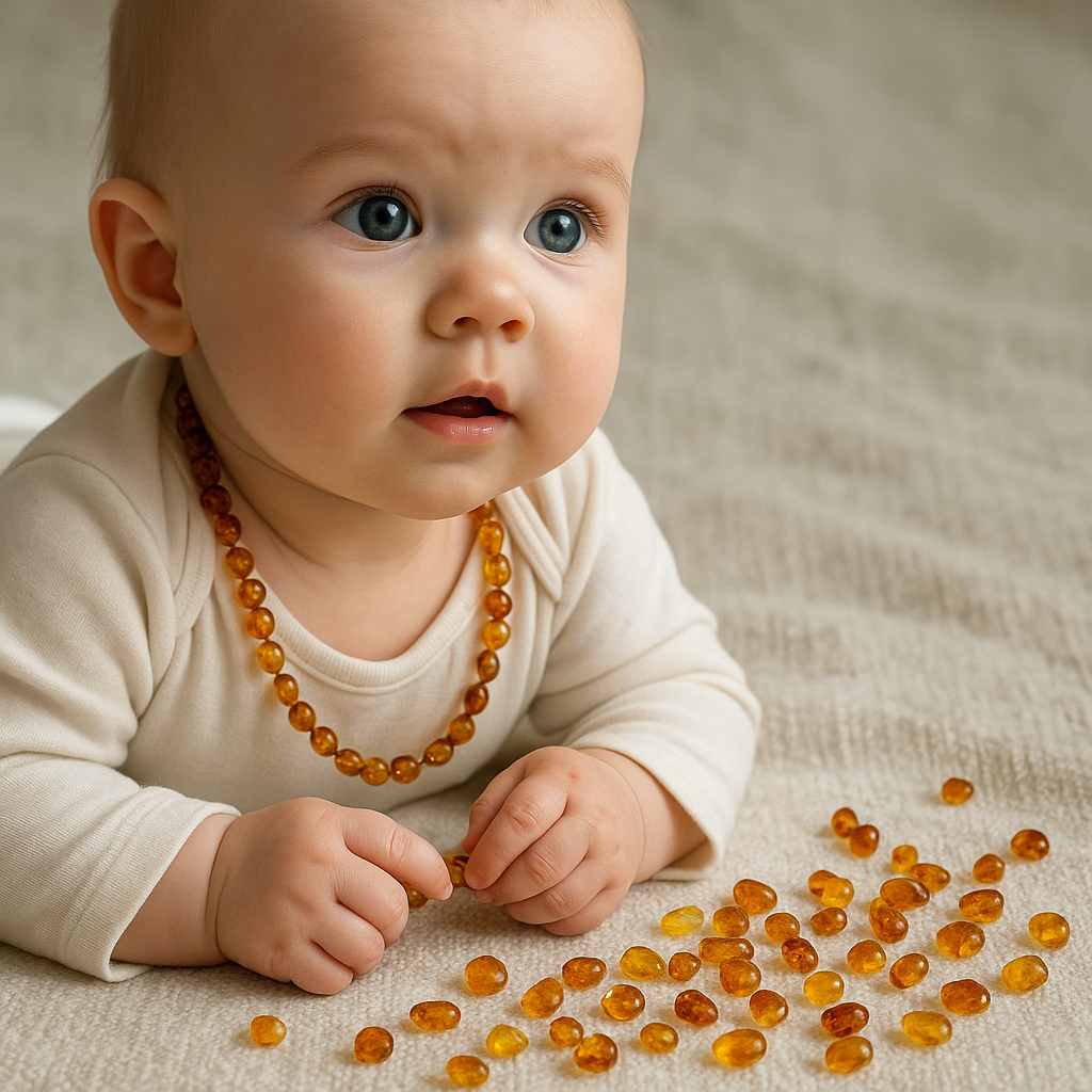 Bursztyn dla dzieci – bezpieczeństwo korali bursztynowych