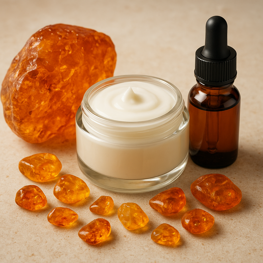 Bursztyn w kosmetyce – kwas bursztynowy i jego zastosowanie