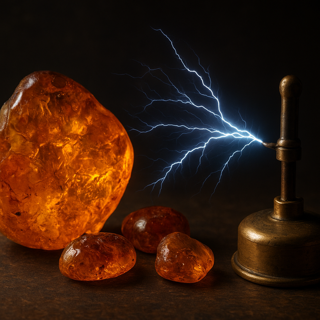 Bursztyn i elektryczność – związek bursztynu z odkryciem prądu