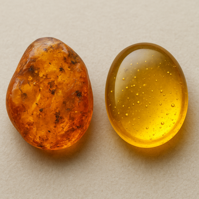 Bursztyn naturalny a bursztyn syntetyczny – różnice, które musisz znać