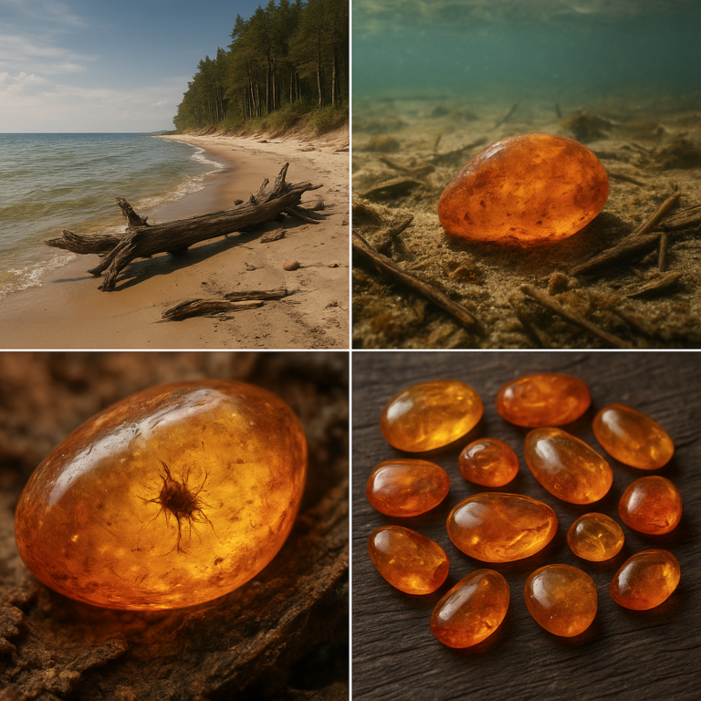 Jak powstaje bursztyn bałtycki krok po kroku – proces sprzed milionów lat