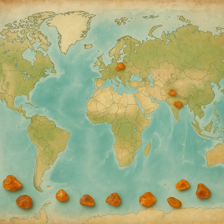Gdzie występuje bursztyn w Polsce i na świecie – mapa złóż bursztynu