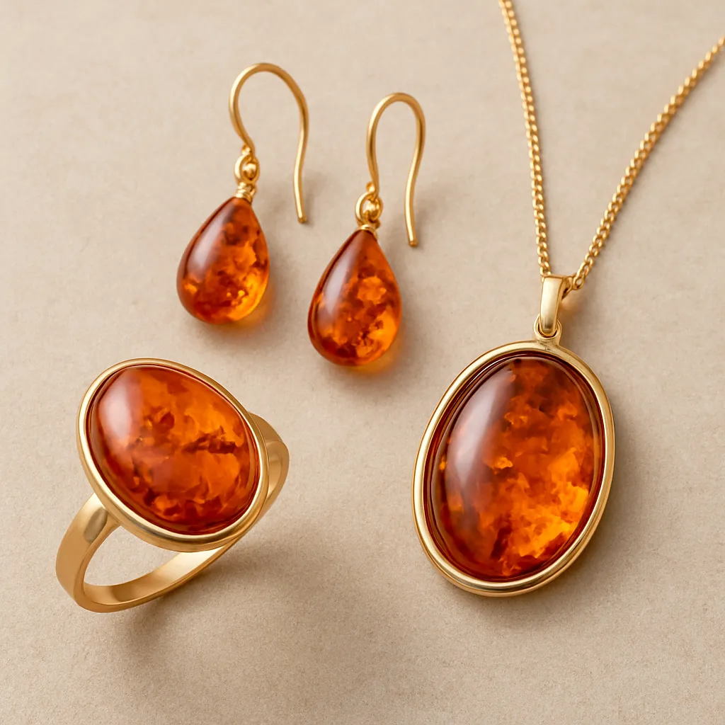 Bursztyn w biżuterii damskiej – klasyka i nowoczesne formy