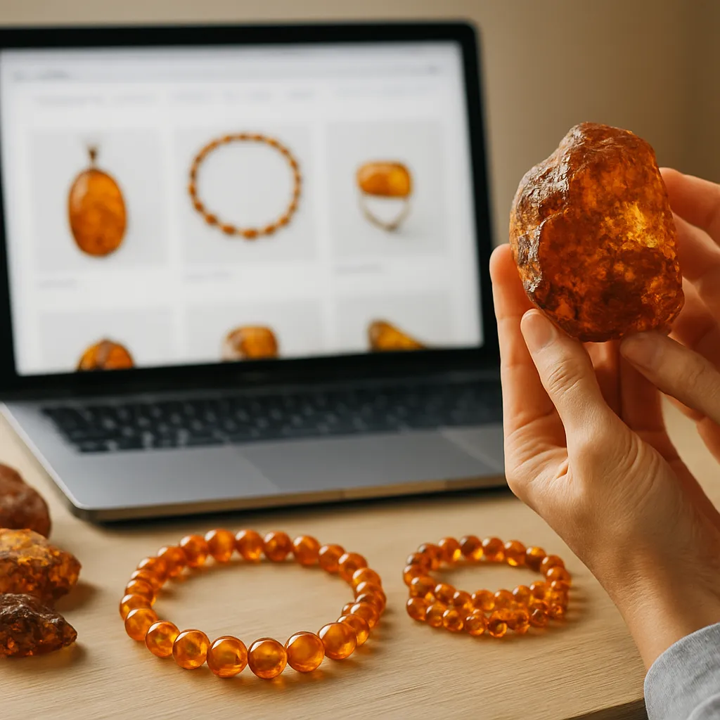 Bursztyn w sklepach internetowych – jak bezpiecznie kupować bursztyn online