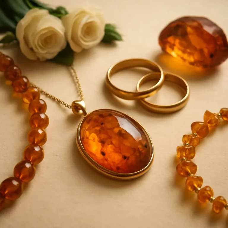 Bursztyn w tradycji ślubnej – symbol szczęścia i trwałości
