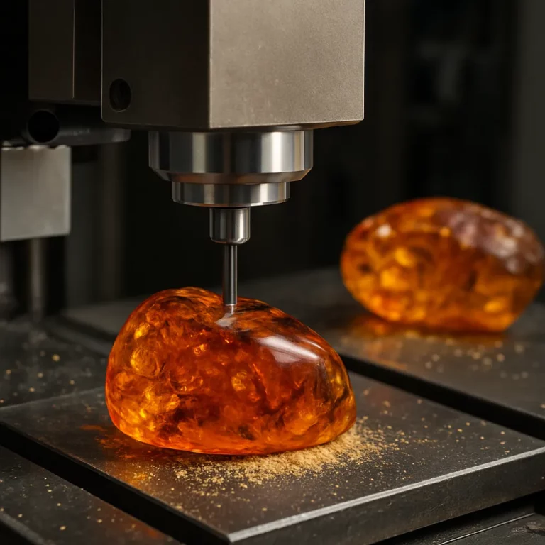 Bursztyn w nowoczesnych technikach obróbki CNC